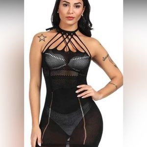 Fishnet dress